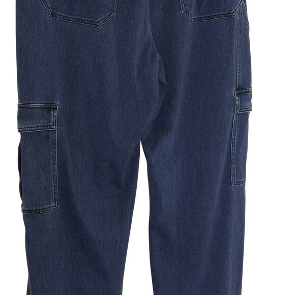 Halara Wide Leg Cargo Jeans Denim Pants Bundle of 2 Blue XL Petite - Picture 11 of 16